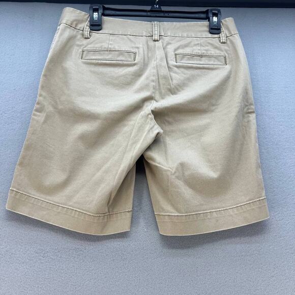 J. Crew Women's City Fit Khaki Chino Shorts Size 6 Stretch - Picture 7 of 10